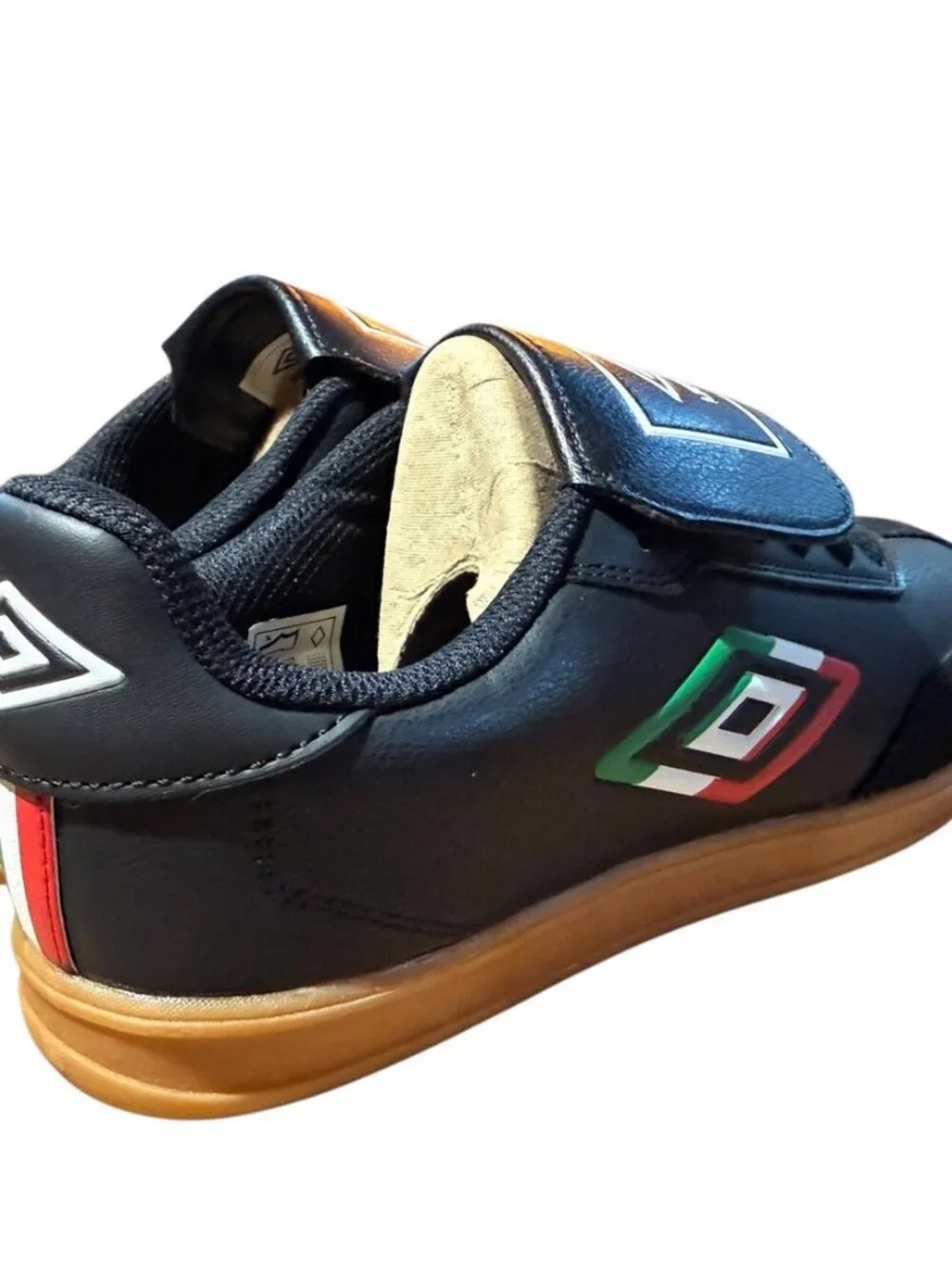 New W/out Box Umbro Sneakers Size 7 Black PU Upper Gum Sole
